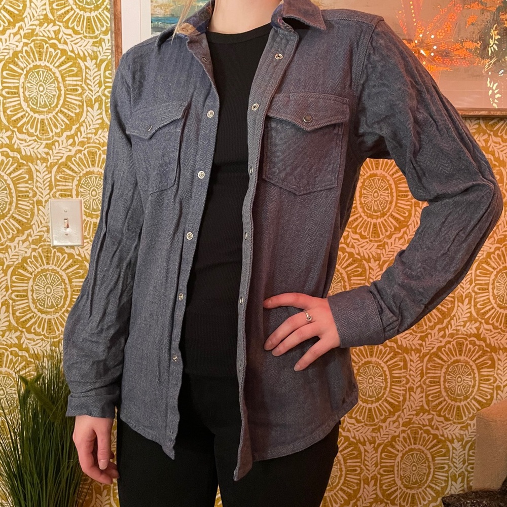 Grey Button-down